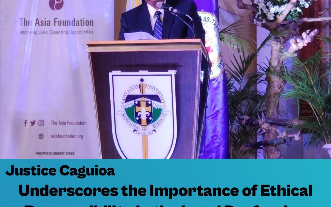 Justice Caguioa Underscores the Importance of Ethical Responsibility in the Legal Profession