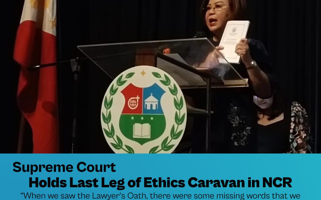 SC to Hold Last Leg of Ethics Caravan in NCR