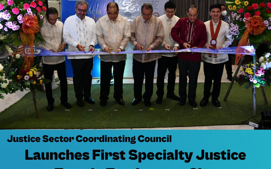 JSCC Launches First Specialty Justice Zone in Zamboanga City