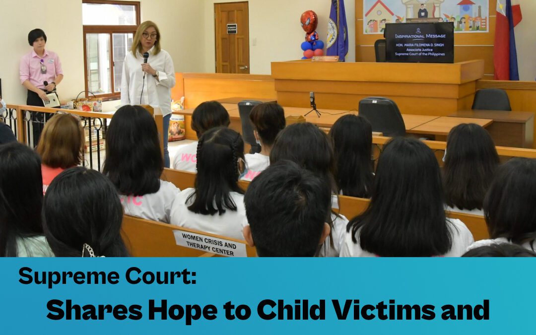 SC Shares Hope to Child Victims and Children in Conflict with the Law