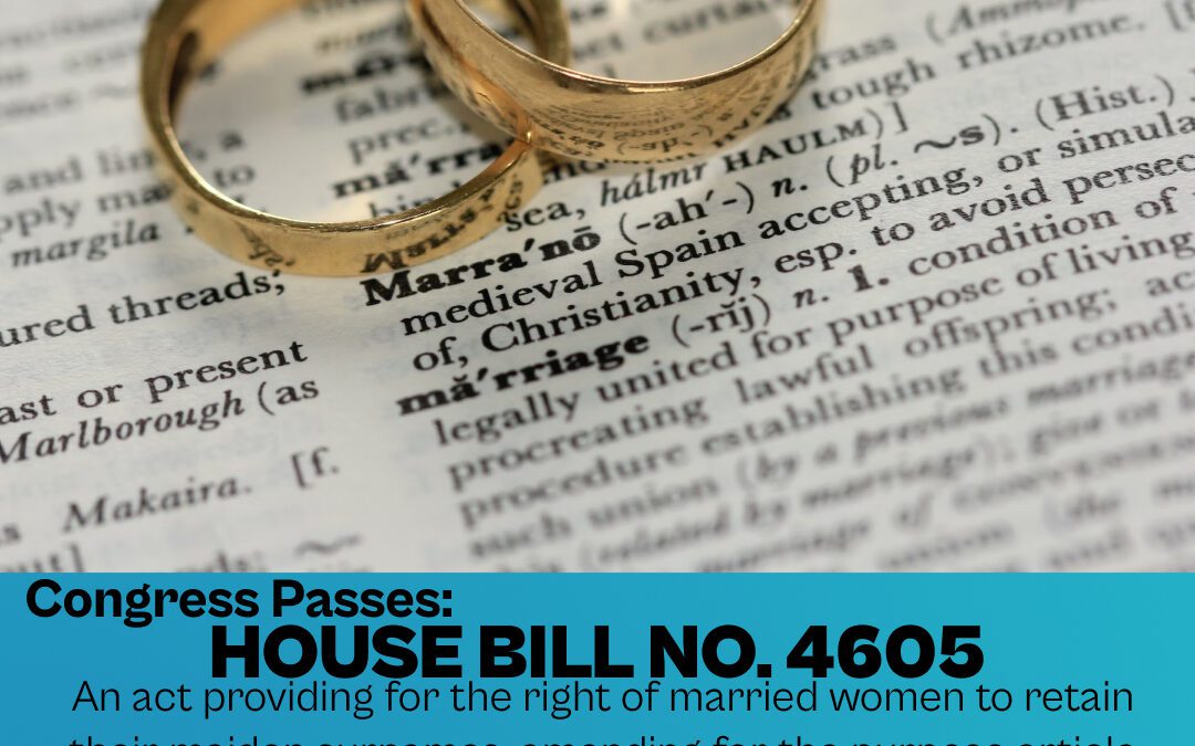 Congress Passes: HOUSE BILL NO. 4605